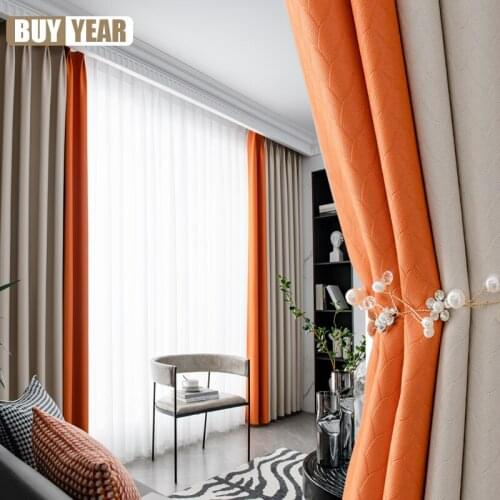 Stitching Simple Modern Curtain for Living Room Curtains Shading 2021 New High-end Atmosphere Light Luxury Striped Curtain