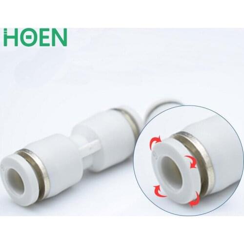 PU-12 Pneumatic Quick Plug Connection Through PU12 12mm OD Hose Tube One Touch Push In Union Straight Plasic Connectors Fittings