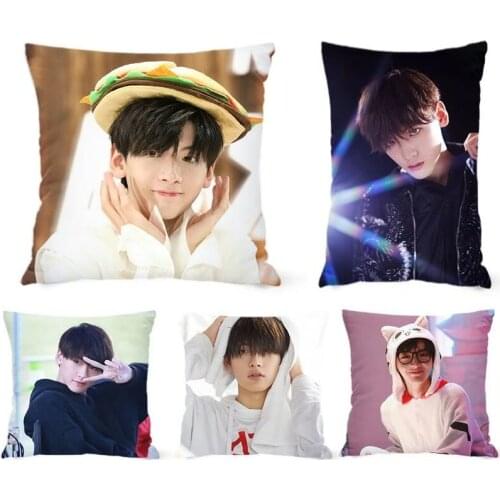 R1SE Zhai Xiaowen Pillowcase Pretty Scholar Yu Lexuan Same Paragraph Star Photo Poster Cushion Cover Star Surrounding Souvenir