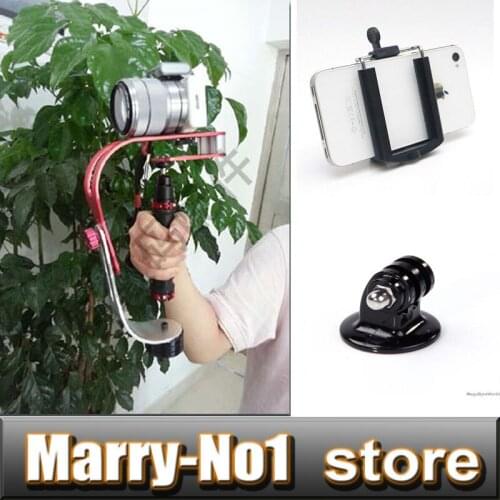 Handheld Steadycam Video Steady Cam Stabilizer Adapter Holder For iPhone Samsung Gopro Hero HD Digital Camera Camcorder DV DSLR
