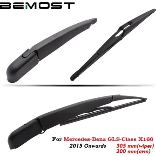 BEMOST Car Rear Windscreen Windshield Wiper Arm Blades Natural Rubber For Mercedes Benz GLS-Class X166 305MM 2015 2016 2017 2018