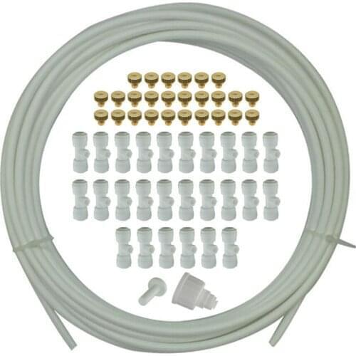 Atomization Cooling System Low Pressure PE+ABS+Brass 1 Set Multi-purpose Good Airtightness Dropper Spraying Garden Irrigation