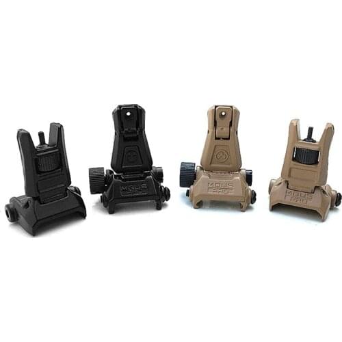 Tactical Metal MBUS PRO Sight Flip-Up Front & Rear Sight Set For M4 AR15 20mm