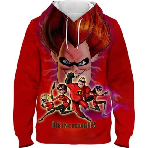 The Incredibles Sweatshirt Mens clothes 3D Print New Casual Boy Girl Children Long Sleeve Hoodie Autumn Harajuku Women Pullover