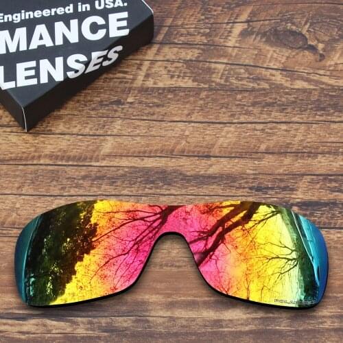 ToughAsNails Resist Seawater Corrosion Polarized Replacement Lenses for Oakley Antix Sunglasses Orange Red Mirrored (Lens Only)