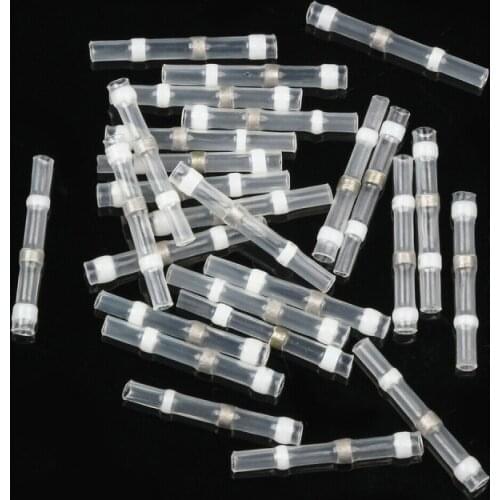 Waterproof Solder Seal Sleeves Heat Shrink Butt Wire Connectors Electrical Cable Splice Tinned Terminals 4-6mm2/12-10AWG