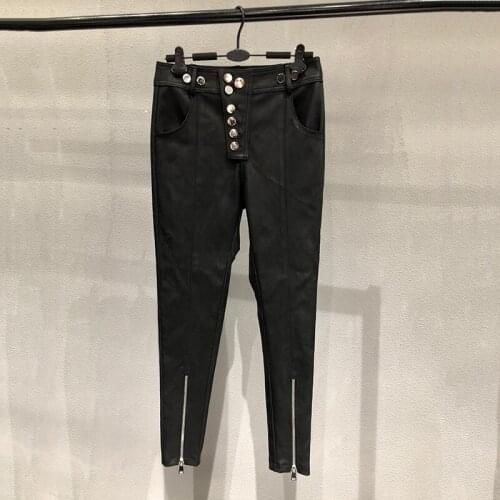 YEBOTISSY Women's Leather Pants