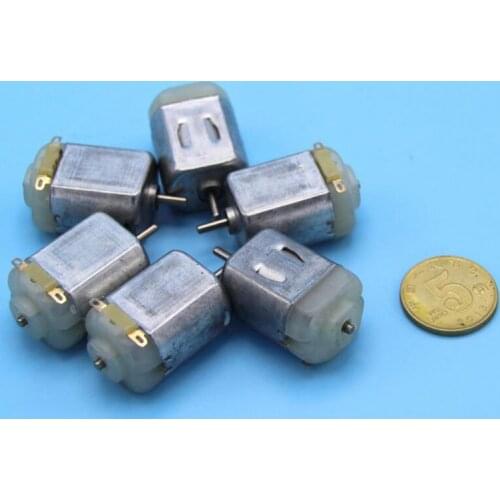 1 3-6V Micro 130 DC Motor High Speed Magnetic For Miniature Toy Four-wheel Drive DIY Model Scientific Experiments