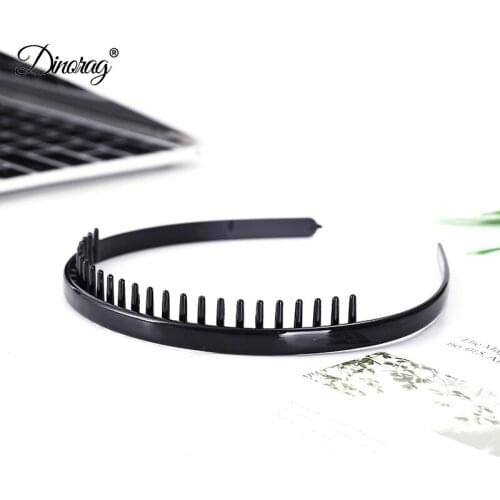 1Pcs Simple Front Hair Clip Plastic Headband Bangs Clip Unisex Hair Hoop Women Toothed Hair Band For Sports Hair Accessories