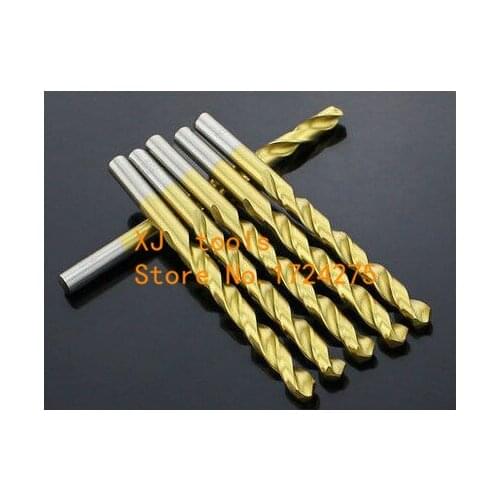 10PCS 9mm-13mm High Speed Steel Titanium coated straight shank Twist Drill Bits for metal (9mm/9.5mm/10mm/10.5mm/11mm/12mm/13mm)