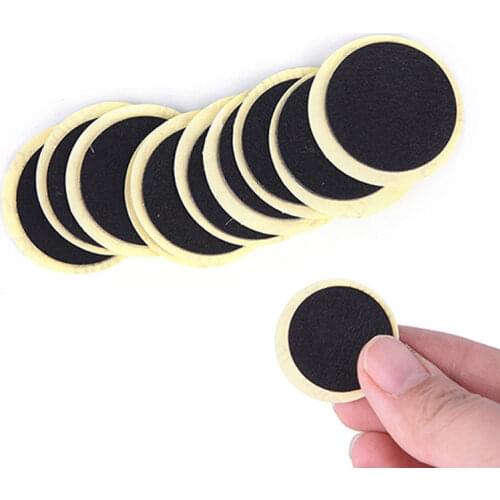 10PCS Cycling Mountain/Road Bike Tyre Puncture Fast Repair Tools black Bicycle Inner Tire Patches Without Glue
