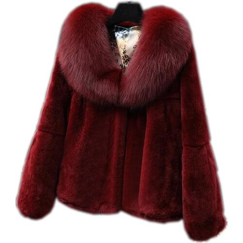 100% Real Rabbit Fur Cardigan Coat Jacket Natural Hand-made Irregular Collar Garment Rabbit Fur whole piece Outerwear coat