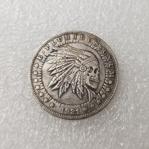 1921 American Wanderers Silver Plated Coin Morgan Memorial Collectible Coin Challenge Coin Gift