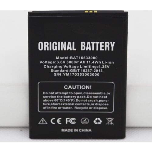 5pcs/lot ISUNOO 3000mAh replacement Battery BAT16533000 for DOOGEE X9 X9S 5.5inch Phone Batteries