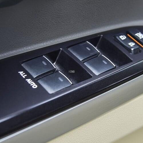 For Toyota Land Cruiser 200 2008 2009 2010 2011 2012 2013 2014 2015 2016 2017 2018 2019 Bright Silver Glass Switch Trim Sequin