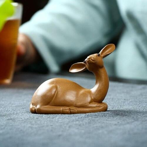 Yixing undressed ore deer tea play furnishing articles tea toy