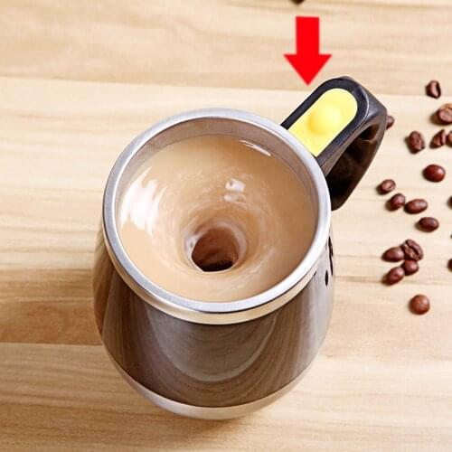 Electric Hot Self Stirring Coffee Mug Automatic Self Mixing Spinning Insulated Smart Stainless Steel Home Mixer Milk Whisk Cup