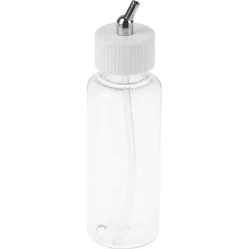 80cc Bottle Airbrush Glass Jar Dish Color Paint Standard Suction Lid Pump For Spray Gun Top Temporary Tattoo Aerograph tool