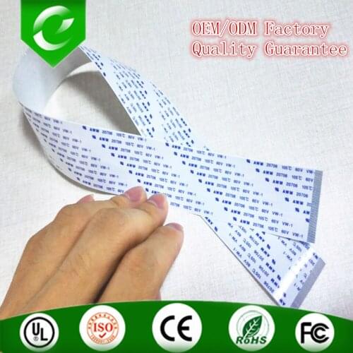 2pcs/lot AWM 105C 60V 1.0mm pitch 10pin 150mm length type A 5mm exposed end Custom Work Flexible Flat FFC Cable