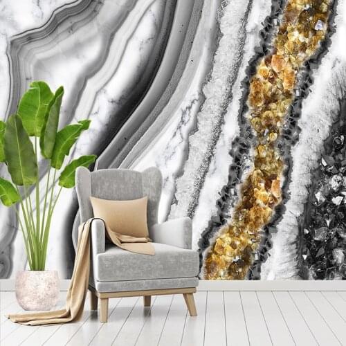 Custom 3D Mural Wallpaper Modern Luxury Abstract Marble Pattern Waterproof Wall Covering Living Room TV Background Home Decor