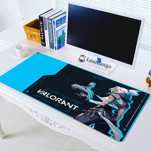Kawaii valorant gaming mouse pad big pad mouse computer mousepad rubber gaming mouse mat to gamer accessories Gamer mouse pad