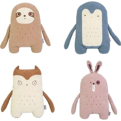 Rabbit Bunny Owl Penguin Plush Toys Stuffed Animals Doll Baby Kids Home Decor Y4UD