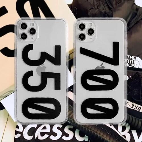 Hot Luxury brand Sneakers Shoe box 3D silicon clear case for apple iphone 11 Pro X XS XR MAX 7 8 plus 350 Anti-fall phone cover