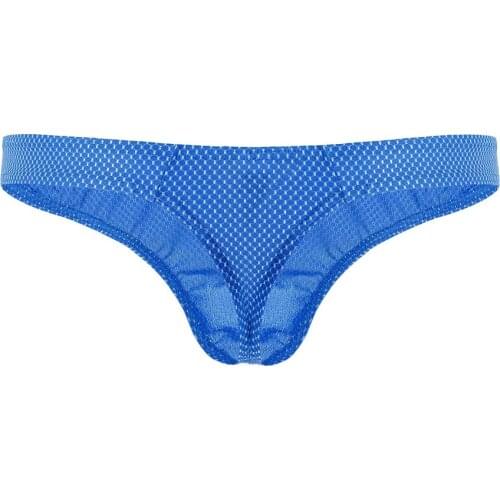 Man Fashion Thongs and G Strings Low Rise Brief Penis Hipster Mens Briefs Sexy Thongs Breathable Nylon Brief Thongs