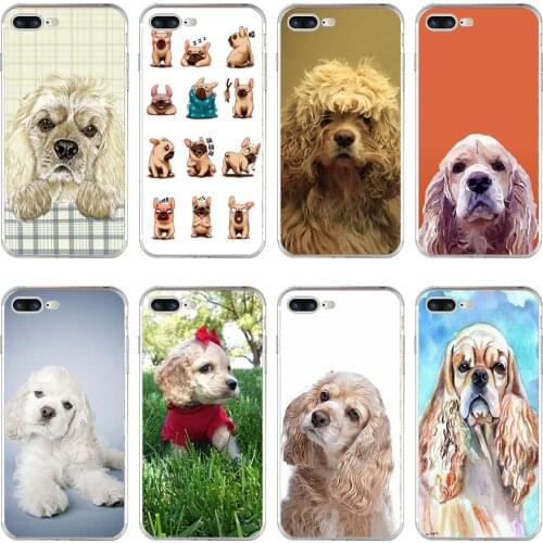 46H merican Cocker Spaniel Soft TPU Silicone Cover Case For Apple iPhone 6 6s 7 8 plus Case