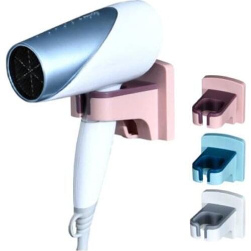 Wall-mounted Hair Dryer Holder Bathroom Shelf Storage Hairdryer Rack Organizer Hanger Bathroom Accessories