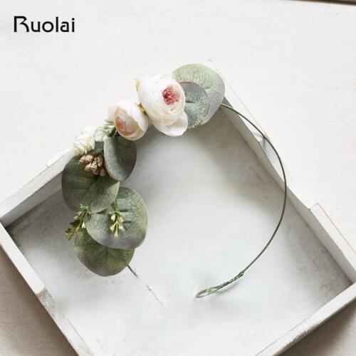 Rose Flower Hair Pieces Wedding Handmade Headpiece Wedding Accessories Bridesmaid Headband Wedding Hair Jewelry HD3