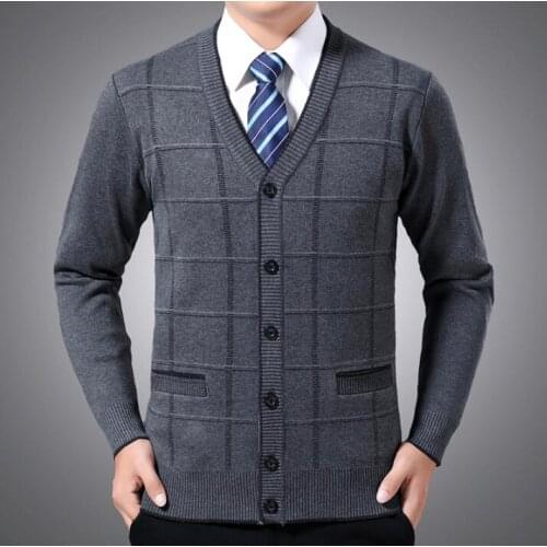 Christmas Cardigan sweaters men clothes mens Middle-aged and elderly sweater sueter hombre erkek kazak homme B288