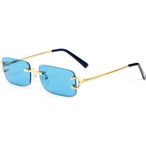Pawes Sunlasses Frame Men Sun glasses Gold Rimless Eyeglasses for Man Clear Lens Prescription Spectacle