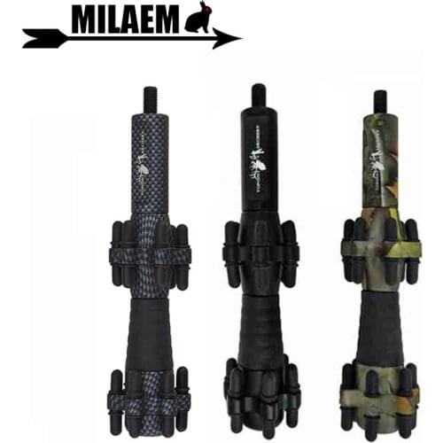 1pc 6.5inch Archery Compound Bow Stabilizer Aluminum Alloy Shock Absorber Vibration Compound Bow Damper Shooting Accessories