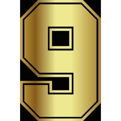 WaveHands Number 9 helmet Vinyl Motorcycle Sticker Funny 3D JDM Sticker on Auto Motorcycle Accessories Sticker