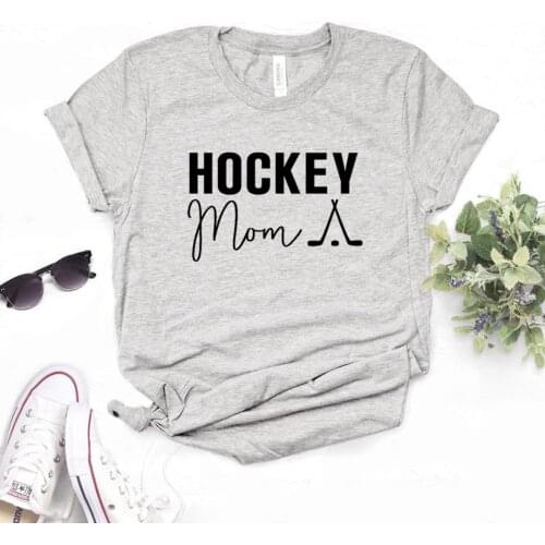 Hockey Mom Print Women Tshirts Cotton Casual Funny t Shirt For Lady Yong Top Tee Hipster 6 Color P432
