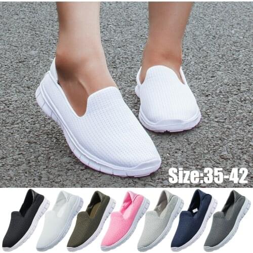 2021 Women tennis Shoes Slip on Breathab Sneakers Women Shoes Basket Femme Super Light Women Casual Shoes Zapatos Mujer Shoes