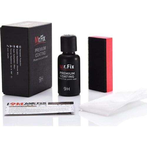 30ML / 50ML Mr. Fix Upgraded 9H Car Polish Liquid Ceramic Coat Super Hydrophobic Coating Crystal Set Auto Detailing Glasscoat