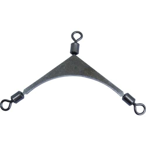 100 pieces/lot 3 way Rolling pole swivels fishing swivels fishhooks fishing tackle fishing connector pesca