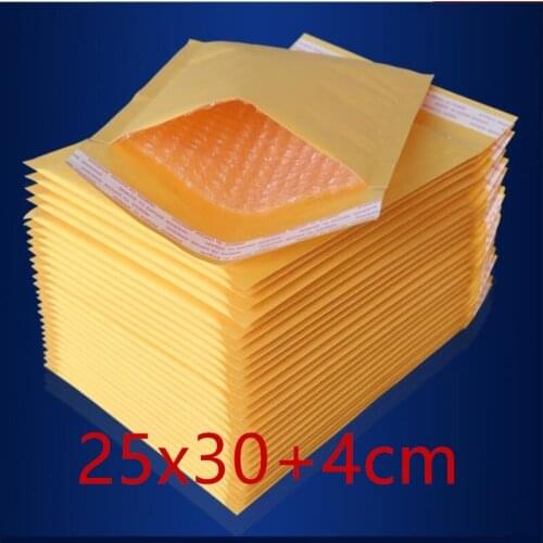 50 pcs 250x300mm Factory Price Factory Wholesale High Quality Kraft Bubble Mailers Padded Envelopes Mailing Bags