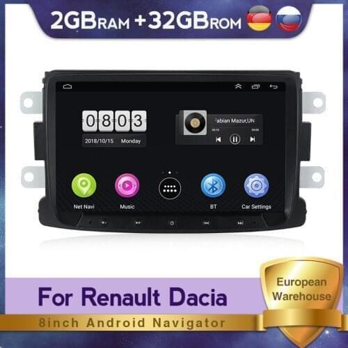 Android 10 Car Audio Navigation GPS System For Renault Dacia Car Multimedia Radio Auto Wheel Control Camera DVR