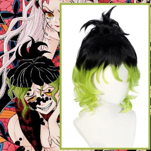 Anime Comic Demon Slayer Kimetsu no Yaiba Cosplay Wigs Giyuutarou Cosplay Wig Heat Resistant Synthetic Wig Short Hairs Straight