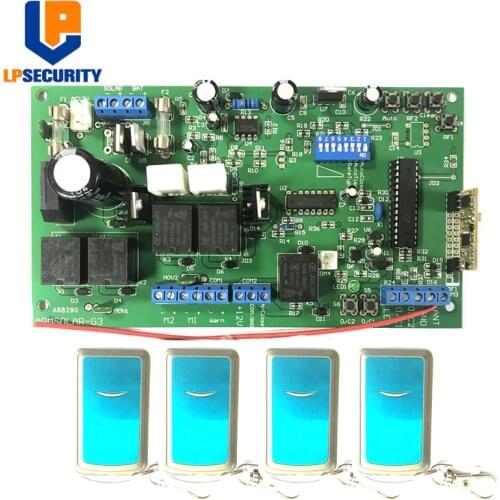 150kg automatic swing gate opener motor operator circuit board electronic card controller for 12VDC gate opener dual