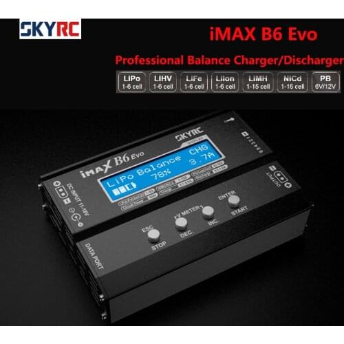 Original SKYRC IMAX B6 EVO Balance Charger Discharger 6A For RC Helicopter Re-peak NiMH NiCD LiHV NiCd PB Li-ion Battery Charger