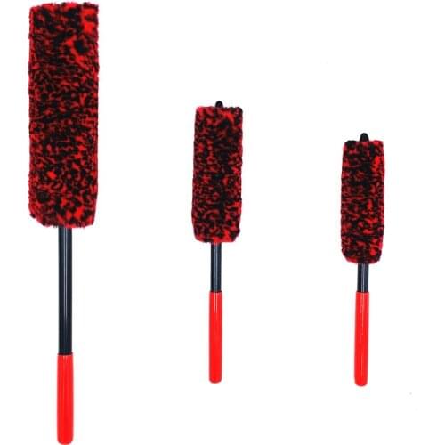 Car Wheel Rims Cleaning Brush Original Wheel Woolies Brush Stick Tire Woolie Wooly Wand Engine Wash Cleaning Tool RERI