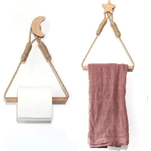 Hanging Rope Home Accessory Kitchen Roll Toilet Paper Napkin Holder Hotel Bathroom Protection Shelf Supplies