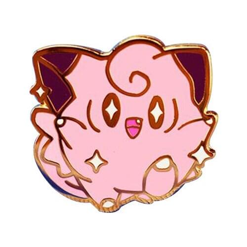 Baby clefairy brooch adorable baby fairy badge mammal child jewelry