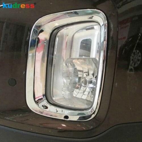 For KIA Sorento 2013 2014 ABS Chrome Front Fog Light Lamp Cover Trim Foglight Frame Trims Sticker Car Styling Accessories 2pcs