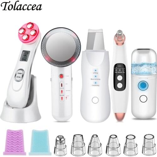 RF EMS Radio Frequency Blackhead Remover Ultrasonic Skin Scrubber Infrared Body Slimming Fat Burner Massager Beauty Instrument