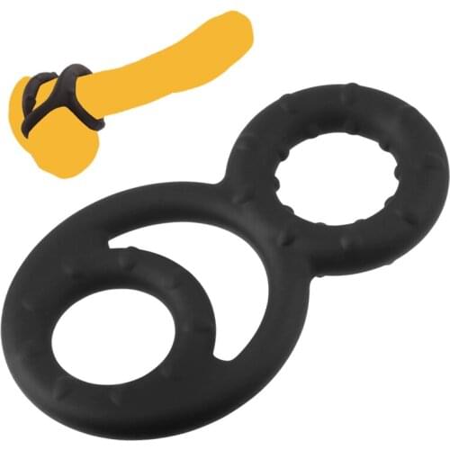 Silicone Penis Rings Sex Toys for Men Scrotum Binding Erection Cock Ring Time Delay Ejaculation Erection Sexy Shop Adult Product